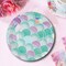 8 Count Mermaid Sparkle Paper Dinner Plates 9" Iridescent Ocean Theme Party Plates for Birthdays & Celebrations